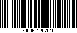 Código de barras (EAN, GTIN, SKU, ISBN): '7898542287910'