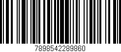 Código de barras (EAN, GTIN, SKU, ISBN): '7898542289860'