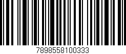 Código de barras (EAN, GTIN, SKU, ISBN): '7898558100333'