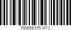 Código de barras (EAN, GTIN, SKU, ISBN): '7898563351812'