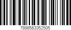 Código de barras (EAN, GTIN, SKU, ISBN): '7898563352505'