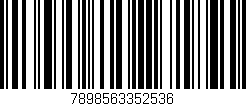 Código de barras (EAN, GTIN, SKU, ISBN): '7898563352536'