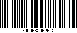 Código de barras (EAN, GTIN, SKU, ISBN): '7898563352543'