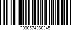 Código de barras (EAN, GTIN, SKU, ISBN): '7898574060345'