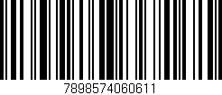 Código de barras (EAN, GTIN, SKU, ISBN): '7898574060611'