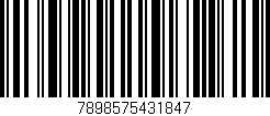 Código de barras (EAN, GTIN, SKU, ISBN): '7898575431847'