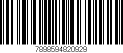 Código de barras (EAN, GTIN, SKU, ISBN): '7898594820929'