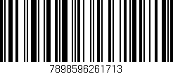 Código de barras (EAN, GTIN, SKU, ISBN): '7898596261713'