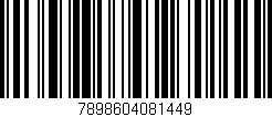 Código de barras (EAN, GTIN, SKU, ISBN): '7898604081449'