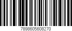 Código de barras (EAN, GTIN, SKU, ISBN): '7898605608270'