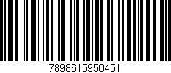 Código de barras (EAN, GTIN, SKU, ISBN): '7898615950451'