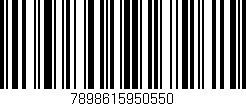 Código de barras (EAN, GTIN, SKU, ISBN): '7898615950550'