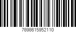 Código de barras (EAN, GTIN, SKU, ISBN): '7898615952110'
