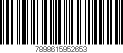 Código de barras (EAN, GTIN, SKU, ISBN): '7898615952653'