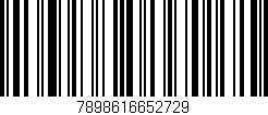 Código de barras (EAN, GTIN, SKU, ISBN): '7898616652729'