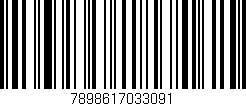 Código de barras (EAN, GTIN, SKU, ISBN): '7898617033091'