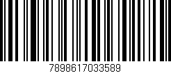 Código de barras (EAN, GTIN, SKU, ISBN): '7898617033589'