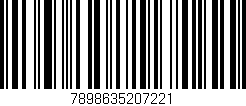 Código de barras (EAN, GTIN, SKU, ISBN): '7898635207221'