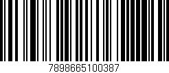 Código de barras (EAN, GTIN, SKU, ISBN): '7898665100387'