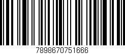 Código de barras (EAN, GTIN, SKU, ISBN): '7898670751666'