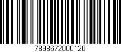 Código de barras (EAN, GTIN, SKU, ISBN): '7898672000120'