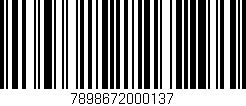 Código de barras (EAN, GTIN, SKU, ISBN): '7898672000137'