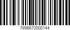 Código de barras (EAN, GTIN, SKU, ISBN): '7898672000144'