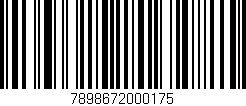 Código de barras (EAN, GTIN, SKU, ISBN): '7898672000175'