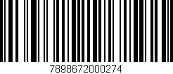 Código de barras (EAN, GTIN, SKU, ISBN): '7898672000274'