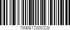 Código de barras (EAN, GTIN, SKU, ISBN): '7898672000328'
