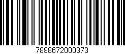 Código de barras (EAN, GTIN, SKU, ISBN): '7898672000373'
