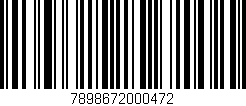 Código de barras (EAN, GTIN, SKU, ISBN): '7898672000472'