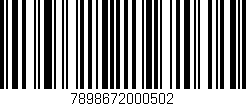 Código de barras (EAN, GTIN, SKU, ISBN): '7898672000502'