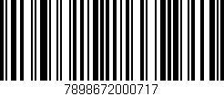 Código de barras (EAN, GTIN, SKU, ISBN): '7898672000717'