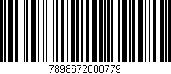 Código de barras (EAN, GTIN, SKU, ISBN): '7898672000779'