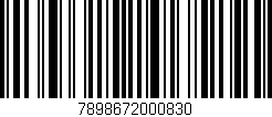 Código de barras (EAN, GTIN, SKU, ISBN): '7898672000830'