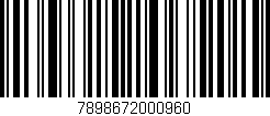 Código de barras (EAN, GTIN, SKU, ISBN): '7898672000960'