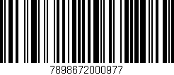 Código de barras (EAN, GTIN, SKU, ISBN): '7898672000977'