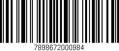 Código de barras (EAN, GTIN, SKU, ISBN): '7898672000984'