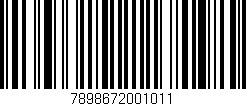 Código de barras (EAN, GTIN, SKU, ISBN): '7898672001011'
