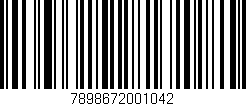 Código de barras (EAN, GTIN, SKU, ISBN): '7898672001042'