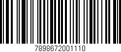 Código de barras (EAN, GTIN, SKU, ISBN): '7898672001110'
