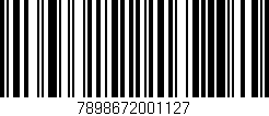 Código de barras (EAN, GTIN, SKU, ISBN): '7898672001127'
