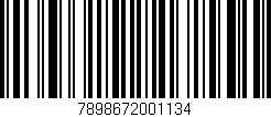 Código de barras (EAN, GTIN, SKU, ISBN): '7898672001134'