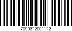 Código de barras (EAN, GTIN, SKU, ISBN): '7898672001172'