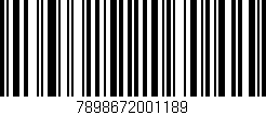 Código de barras (EAN, GTIN, SKU, ISBN): '7898672001189'