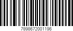 Código de barras (EAN, GTIN, SKU, ISBN): '7898672001196'