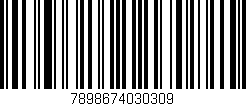 Código de barras (EAN, GTIN, SKU, ISBN): '7898674030309'