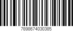 Código de barras (EAN, GTIN, SKU, ISBN): '7898674030385'