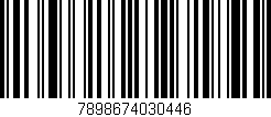 Código de barras (EAN, GTIN, SKU, ISBN): '7898674030446'